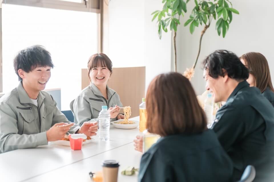 社員のランチの様子