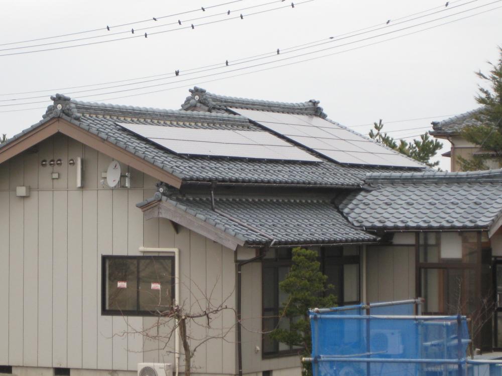 太陽光発電設置の実例