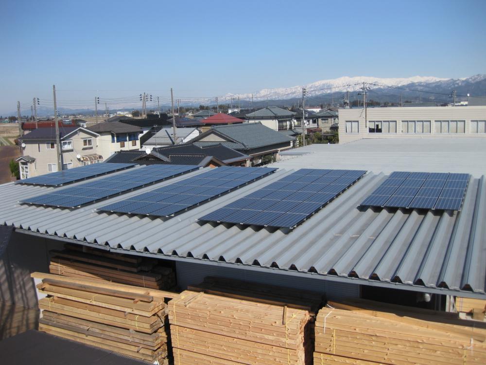太陽光発電設置の実例