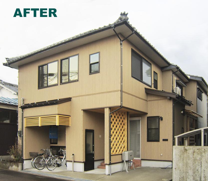 新潟市秋葉区新栄町H様邸のリフォーム後の外観
